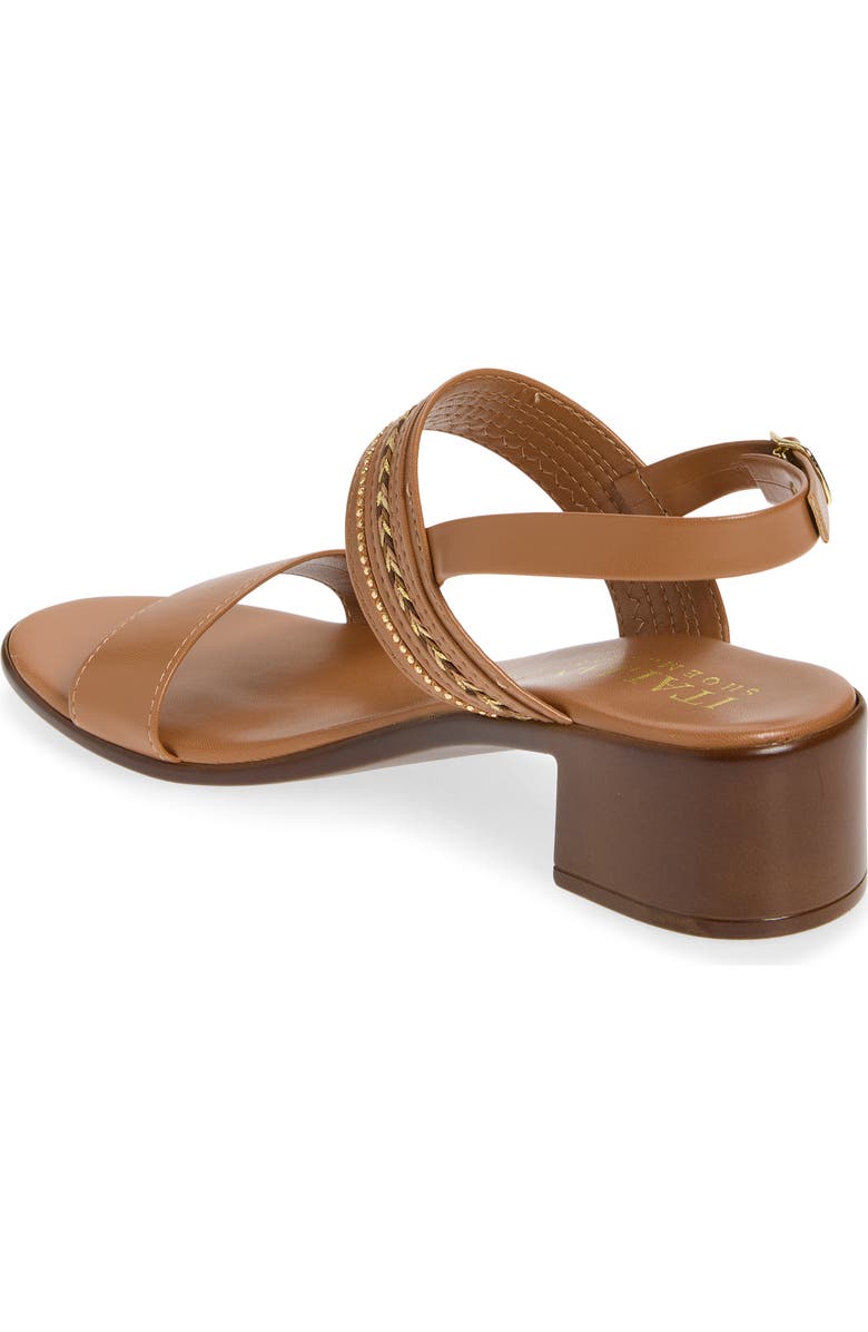 ITALIAN SHOEMAKERS Jenive Block Heel Sandal, Alternate, color, Tan