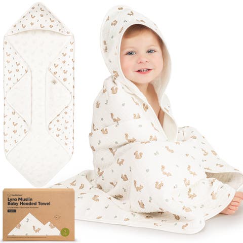Lyra Muslin Hooded Towel