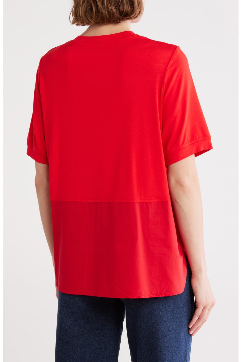 Mixed Media T-Shirt, Alternate, color, RED