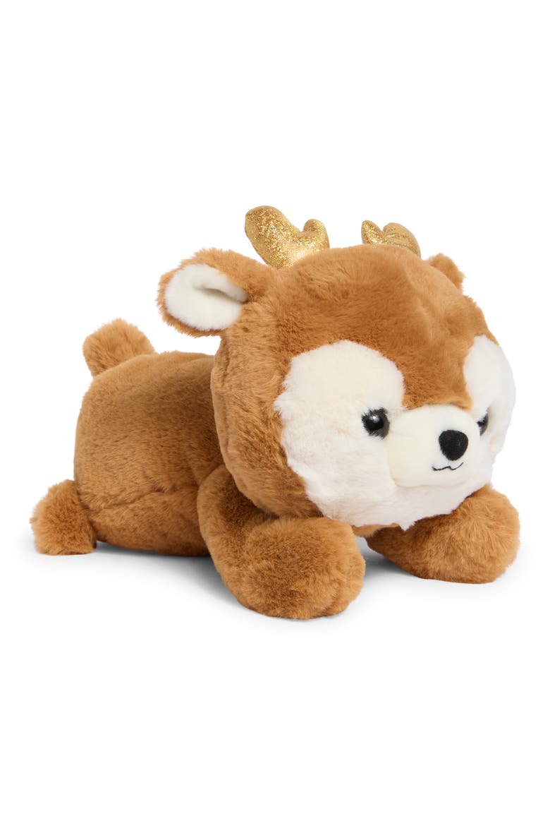 9-Inch Too Cute Rene Reindeer Plush, Main, color, BROWN