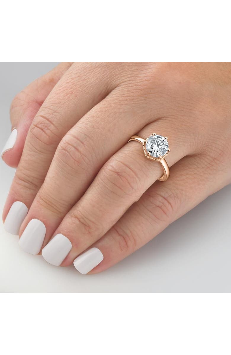Bliss Diamond 2Ct Lab Grown Diamond Solitaire Engagement Ring White, Yellow, or Gold, Alternate, color,