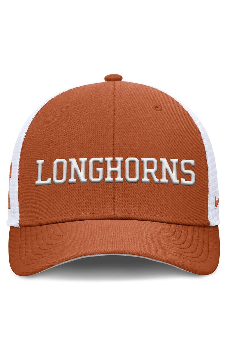 Nike Men's Nike Texas Orange Texas Longhorns 2025 Dugout Coaches Rise Performance Trucker Adjustable Hat, Alternate, color, Burnt Orange