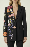 Modenaire Floral Embroidered Blazer