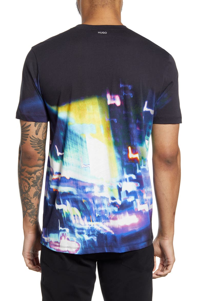 Ducy Graphic Tee, Alternate, color, BLACK