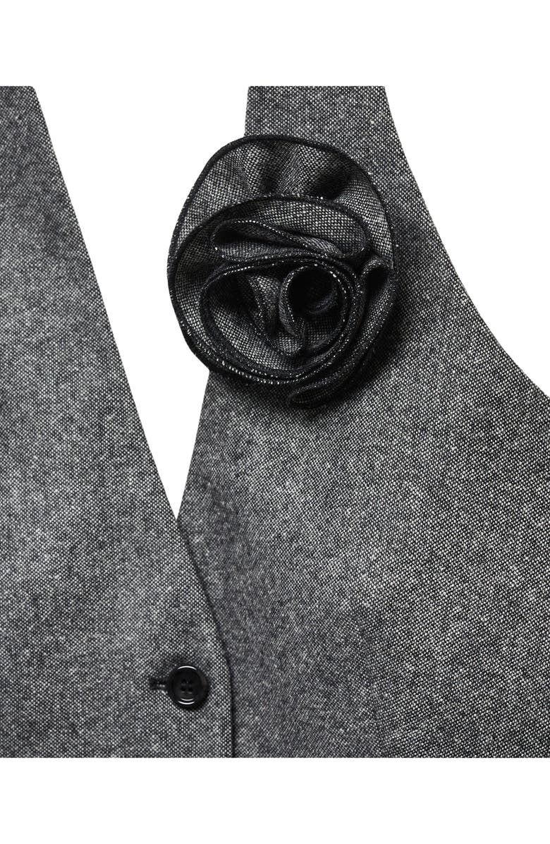 MANGO Rosette Wool Blend Halter Suit Vest, Alternate, color,