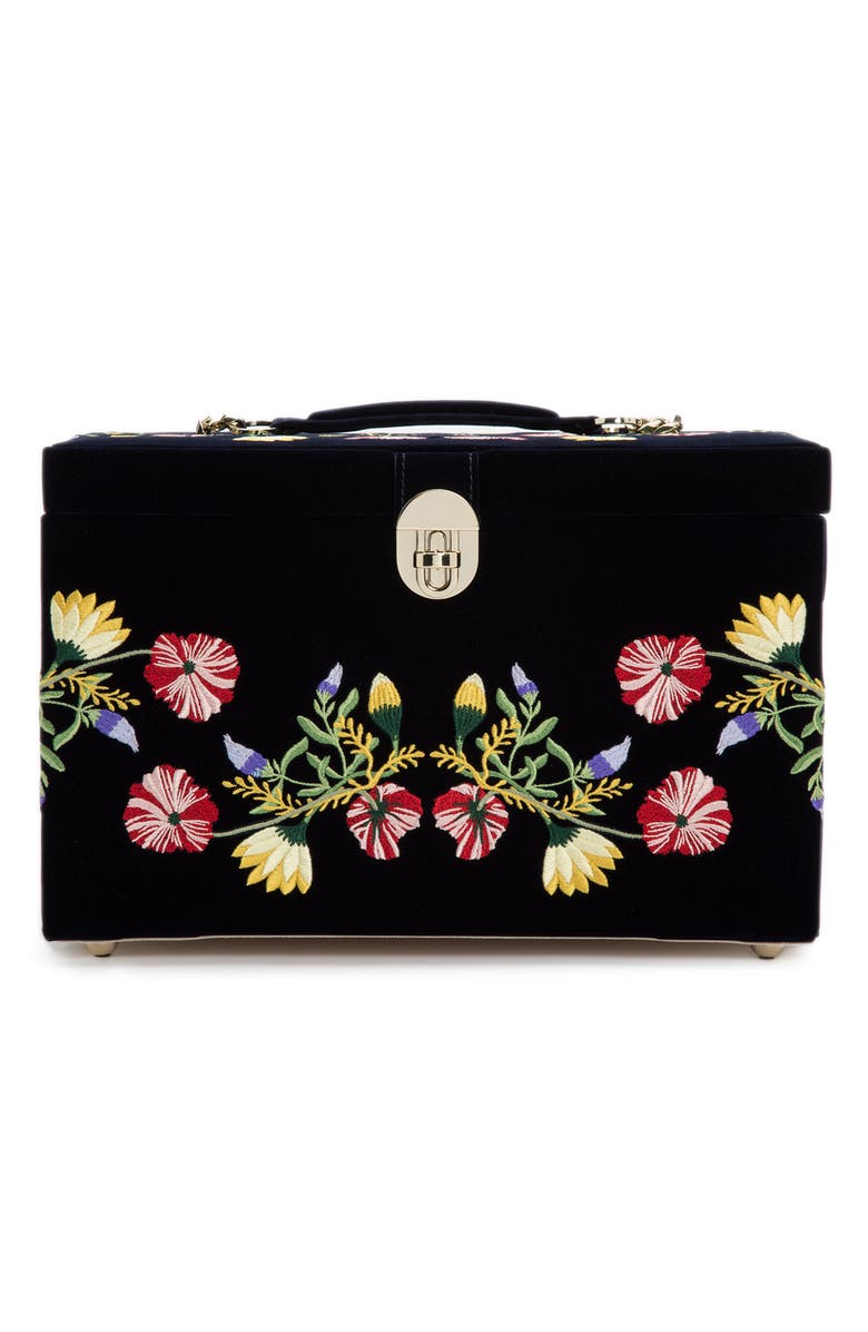 WOLF Zoe Large Jewelry Box, Main, color, Indigo