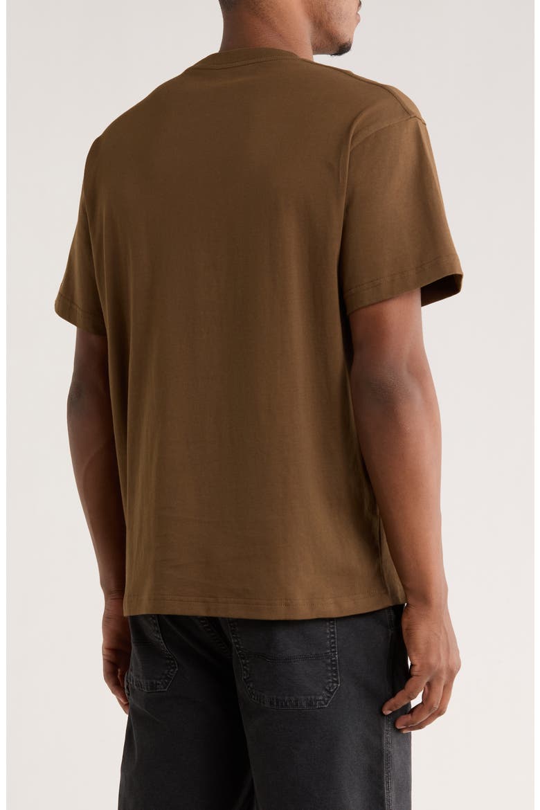 Grin Cotton Graphic T-Shirt, Alternate, color, BROWN