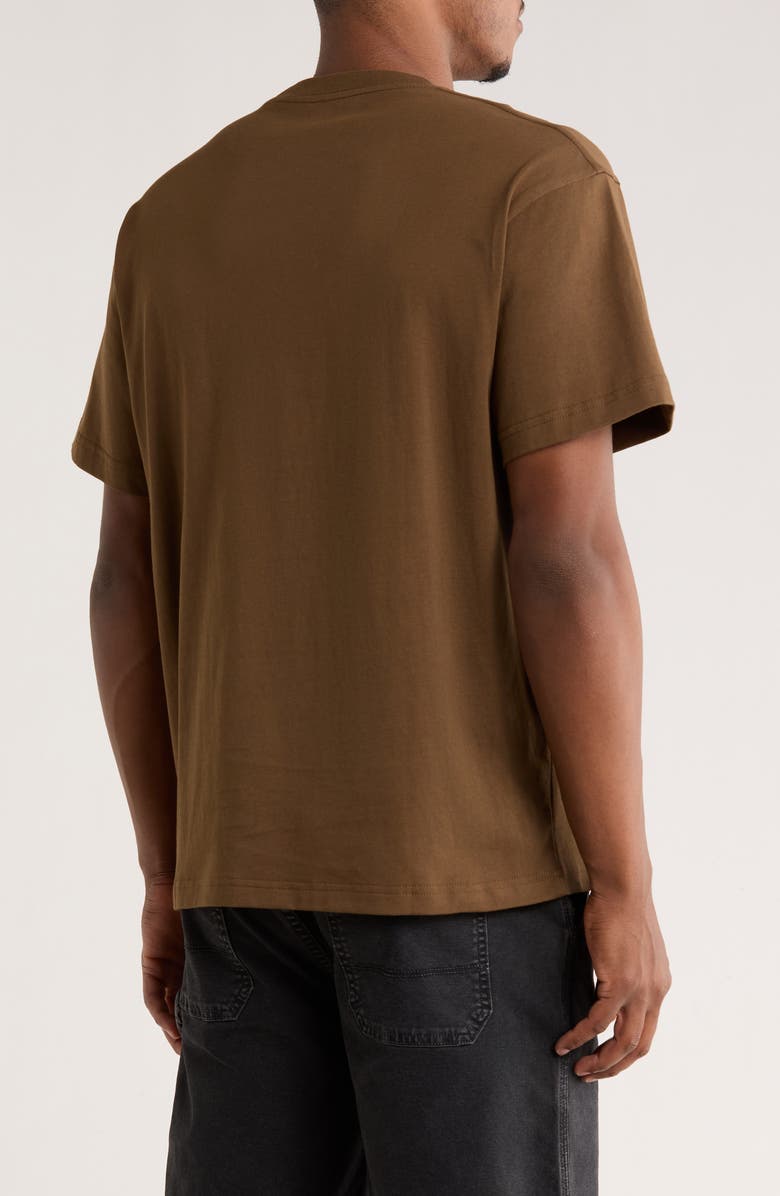 PLEASURES Grin Cotton Graphic T-Shirt, Alternate, color, Brown