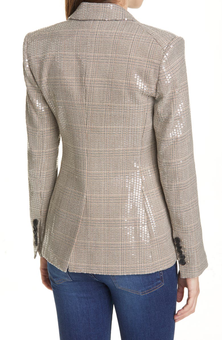 Veronica Beard Miller Sequin Tweed Cutaway Dickey Jacket, Alternate, color, 