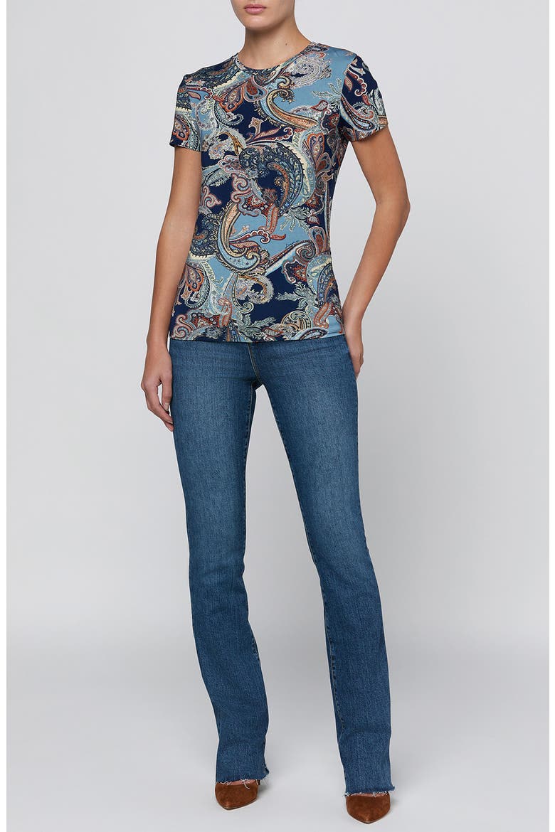 Ressi Paisley T-Shirt, Alternate, color, MIDNIGHT MULTI BESSARABIAN