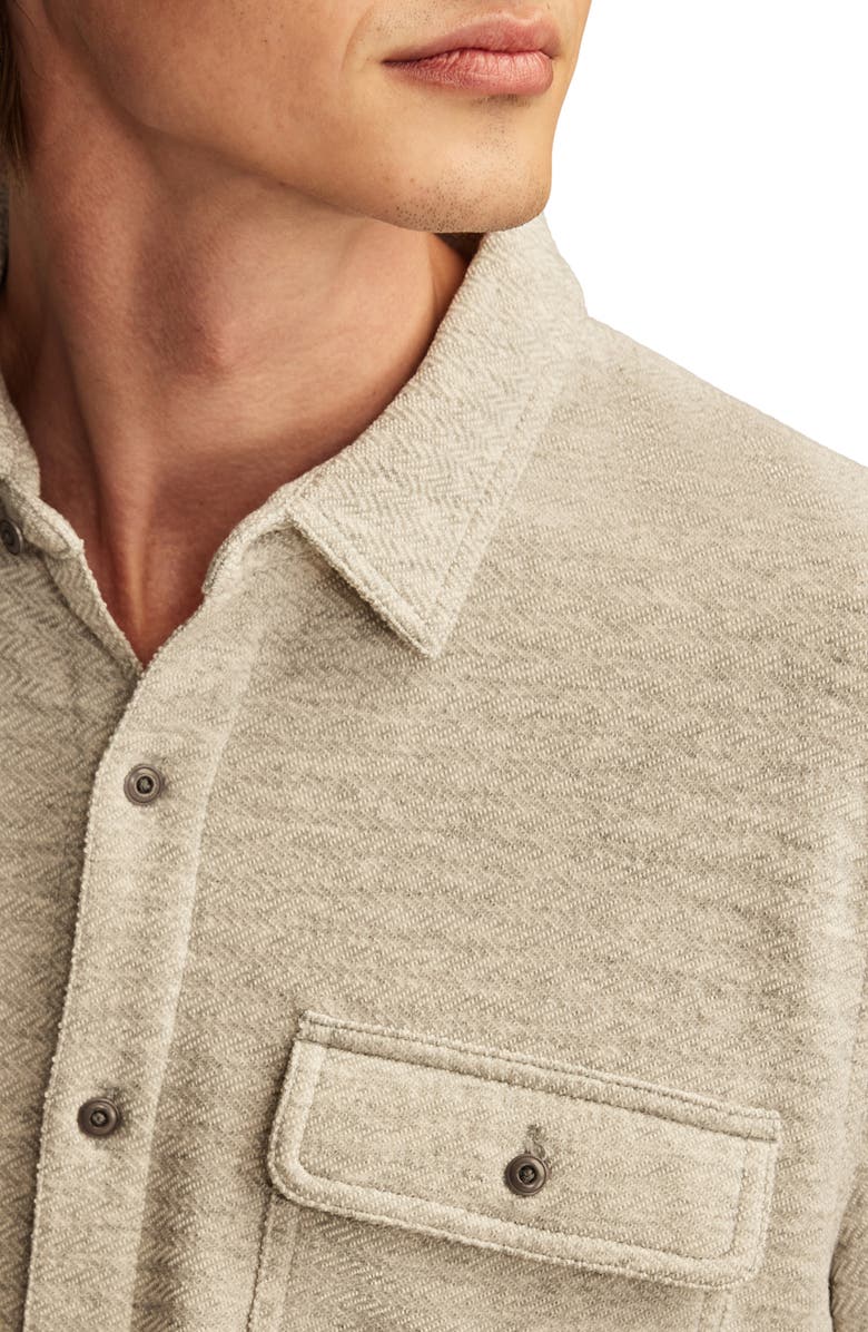 Lucky Brand Regular Fit Knit Button-Up Shirt, Alternate, color, 