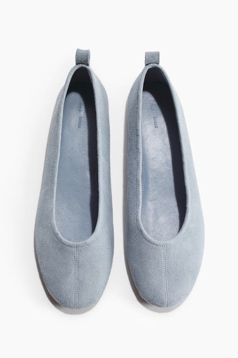 Suede Ballet Flats