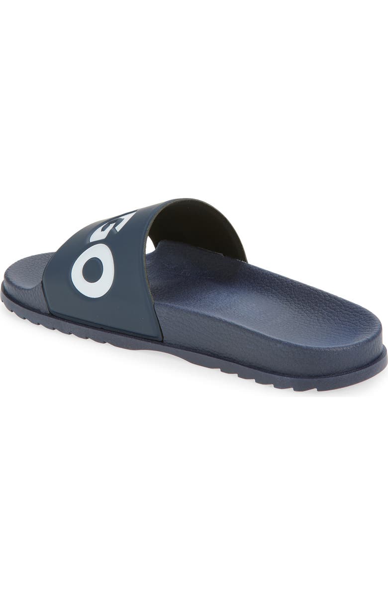 BOSS Logo Slide Sandal, Alternate, color, Dark Blue