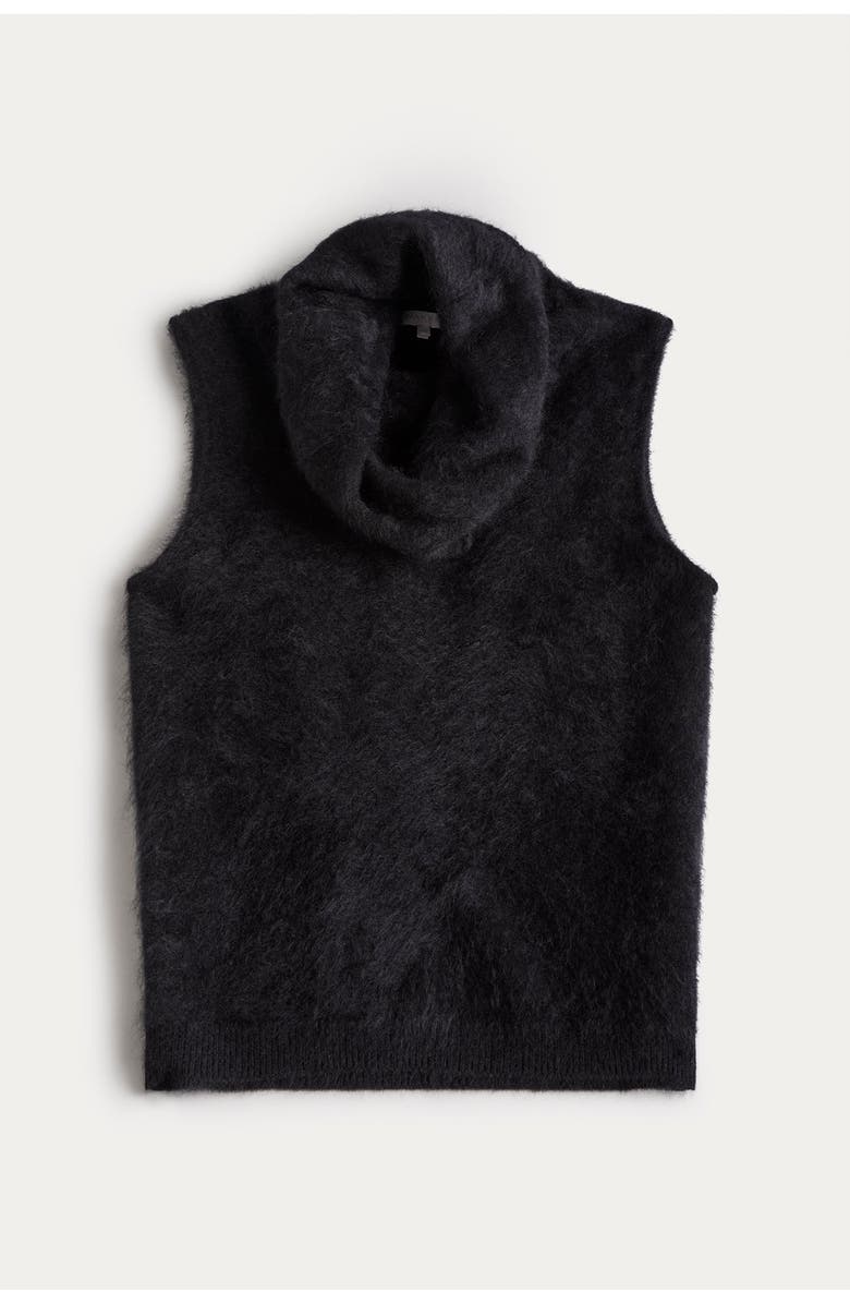 NAKED CASHMERE Chiara Sleeveless Turtleneck Sweater, Alternate, color, Black