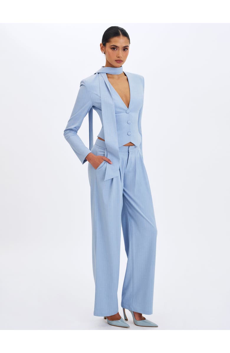 Miss Circle Reva Pinstripe Single Pleat Pants, Alternate, color, Sky Blue