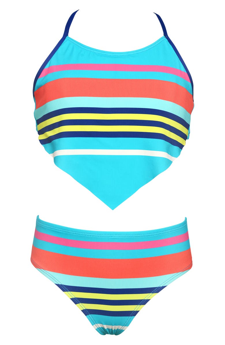 Hobie Kids' Sail Hankini Two-Piece Swimsuit, Main, color, 
