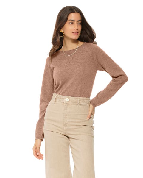 Ultralight Pure Cashmere Raglan Crewneck Sweater