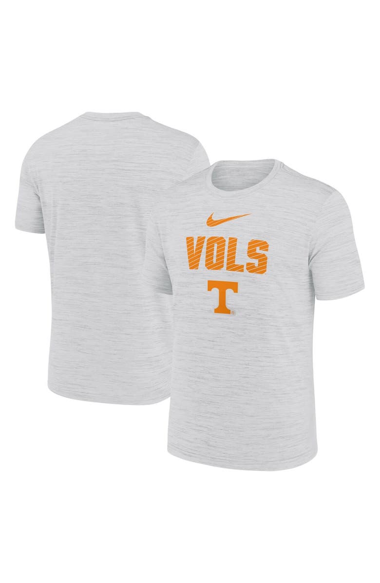 Nike Men's Nike White Tennessee Volunteers Campus Slant Velocity Performance T-Shirt, Main, color, Gray