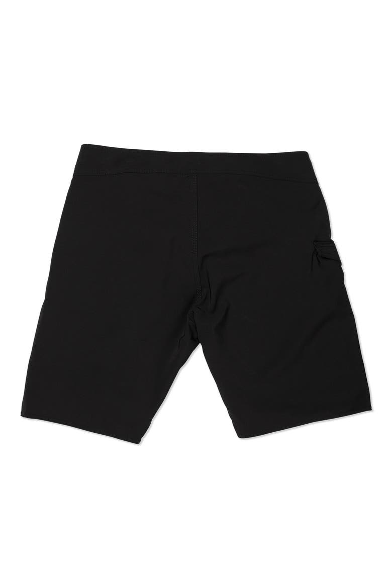 Lido Solid Mod Board Shorts, Alternate, color, BLACK