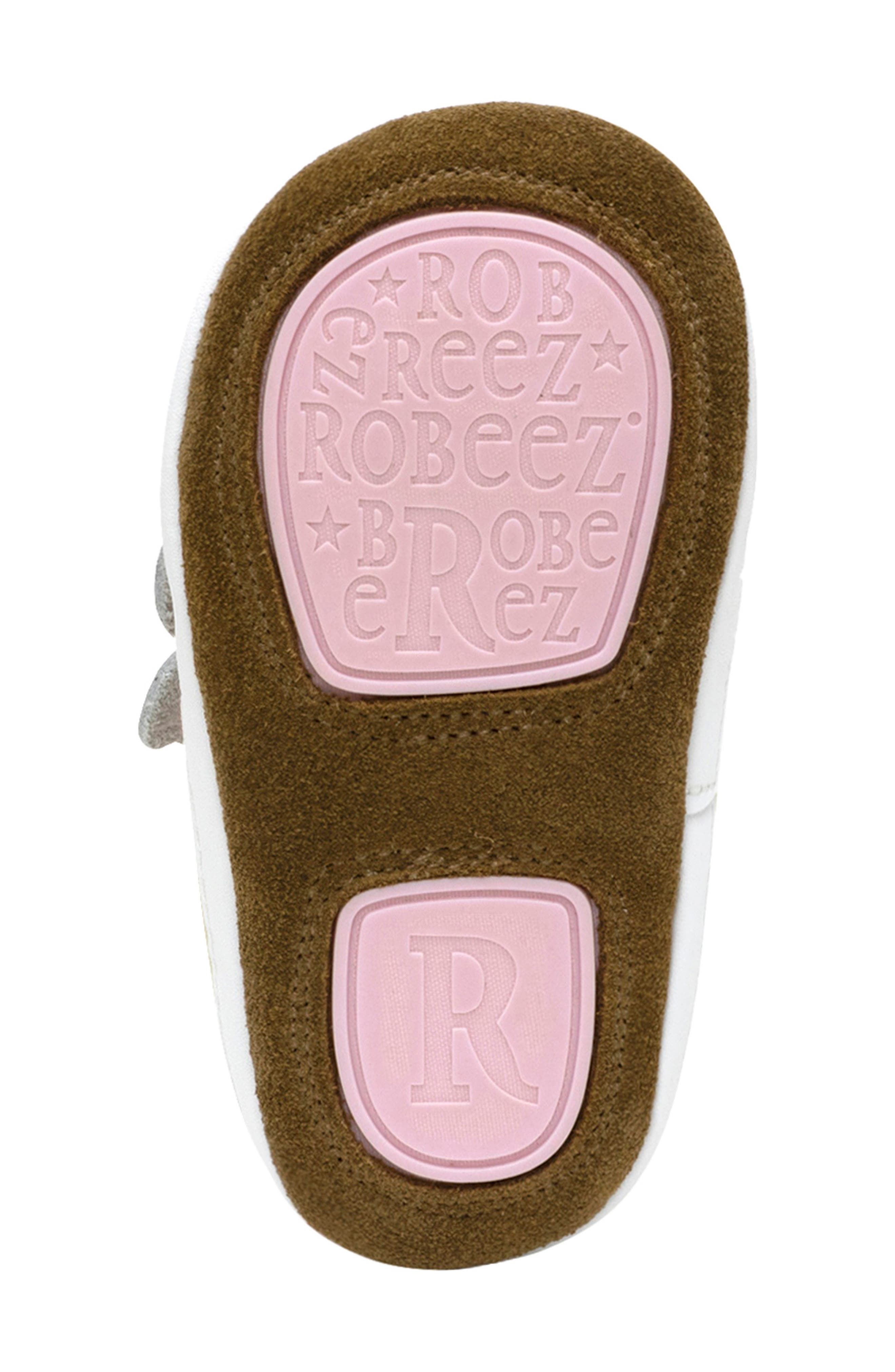 Robeez<sup>®</sup> Kids' First Kicks Valerie Crib Shoe, Alternate, color, Pink