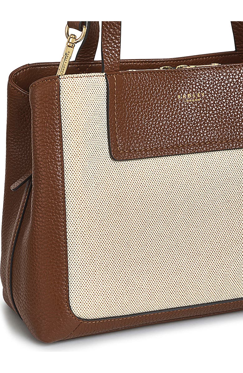 Radley Dukes Place Leather & Canvas Grab Tote Bag, Alternate, color,