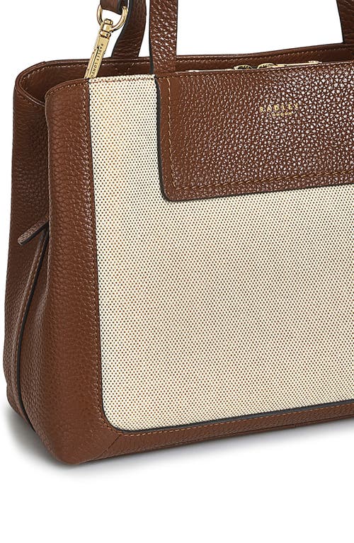 Radley London Dukes Place Leather & Canvas Grab Tote Bag In Tortoise