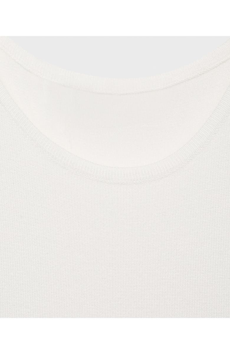 MANGO Knit Body-Con Maxi Dress, Alternate, color, White