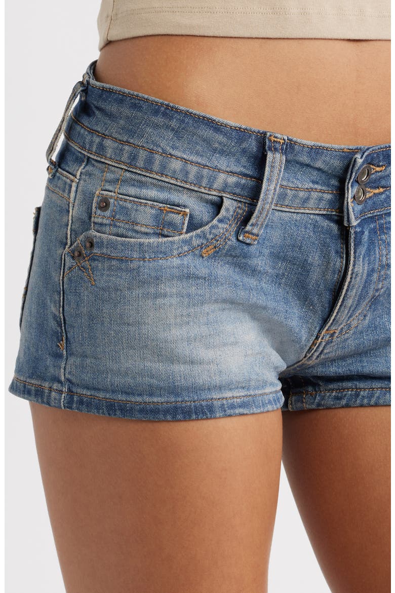 Piper Low Rise Denim Shorts, Alternate, color, LIGHT VINTAGE