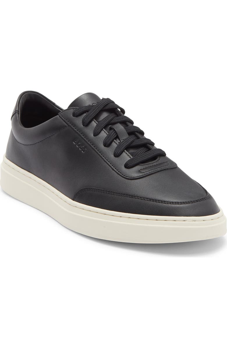 BOSS Kieran Tennis Sneaker, Main, color, Black