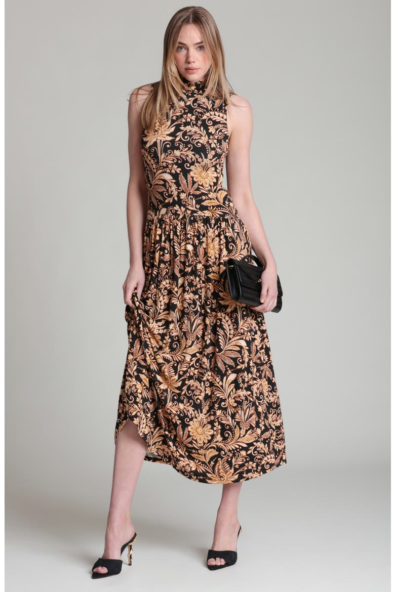 Paisley Floral Sleeveless Knit Dress, Alternate, color, MIDNIGHT FLOWERS