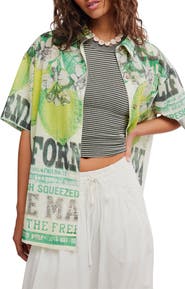 Free People Fresh Squeezed Cotton Button-Up Shirt