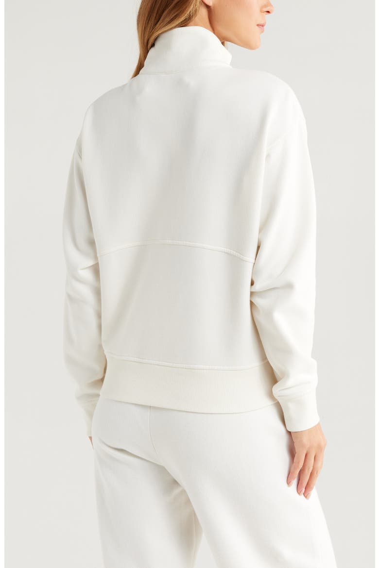 Cloud Fleece Half Zip Sweatshirt, Alternate, color, IVORY EGRET