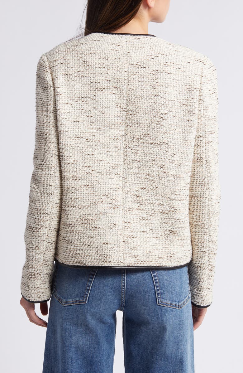 rag & bone Mirabelle Cotton Blend Tweed Jacket, Alternate, color, Ivory