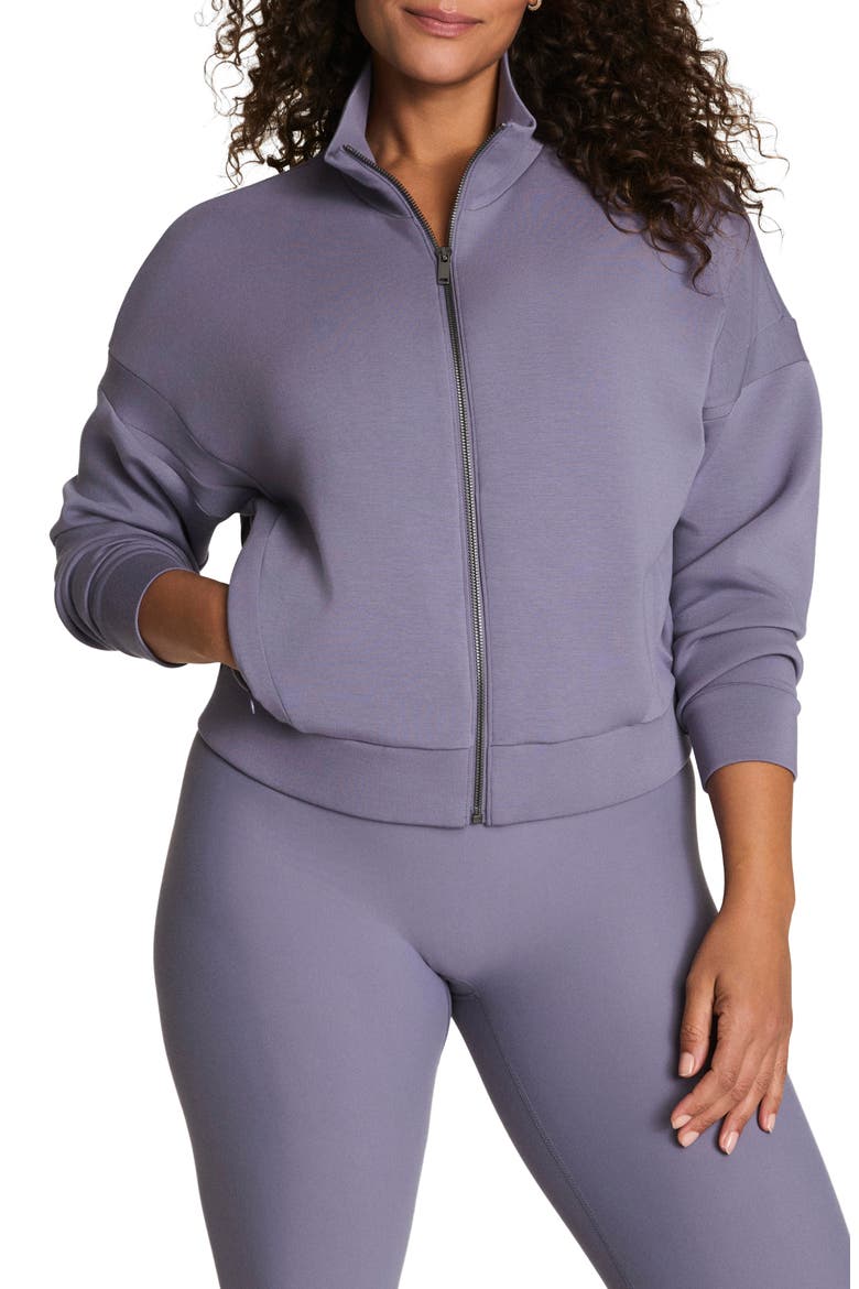 AirEssentials Track Jacket, Main, color, ORCHID ASH