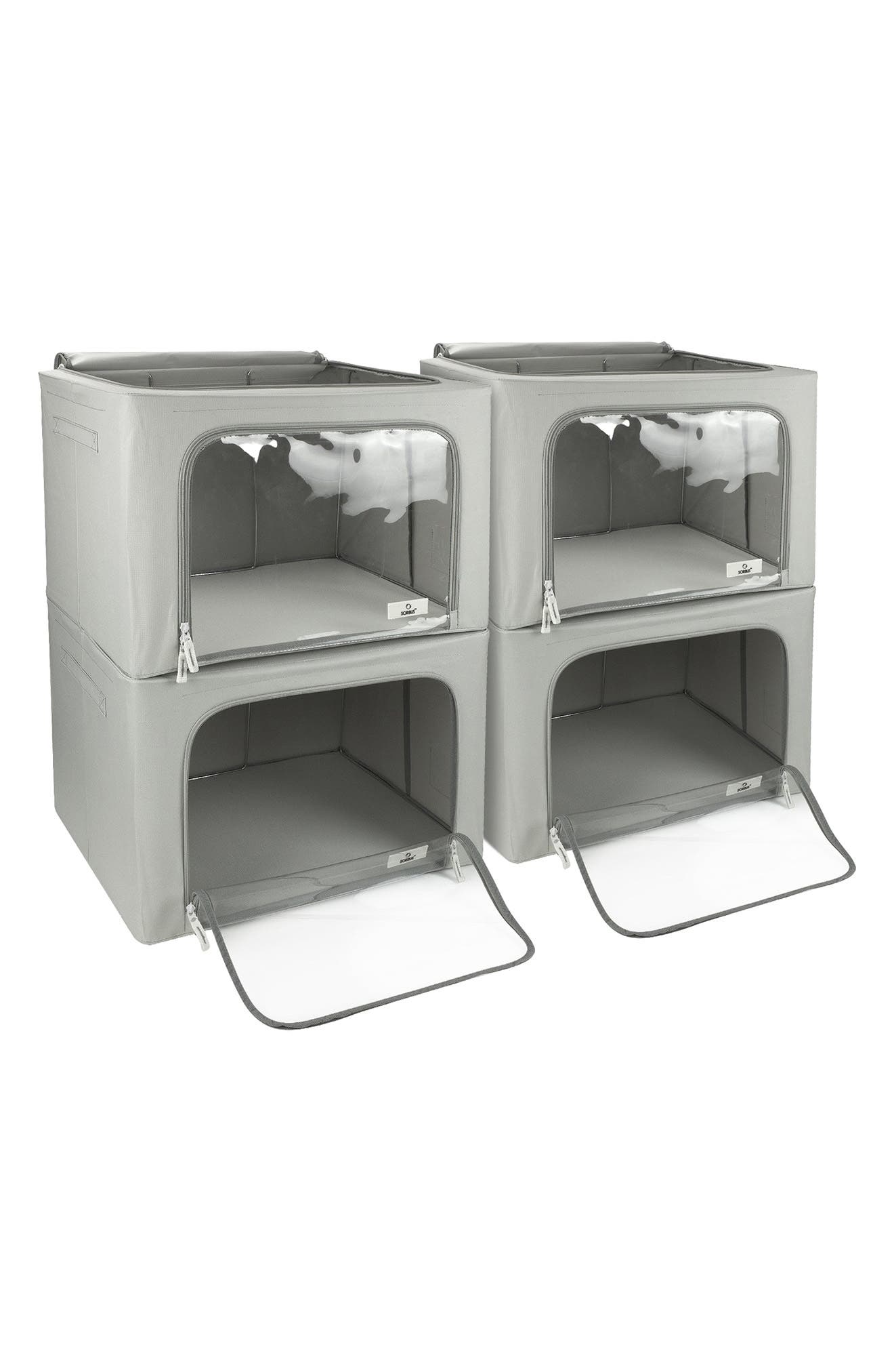 SORBUS 4-Pack Foldable Storage Boxes
