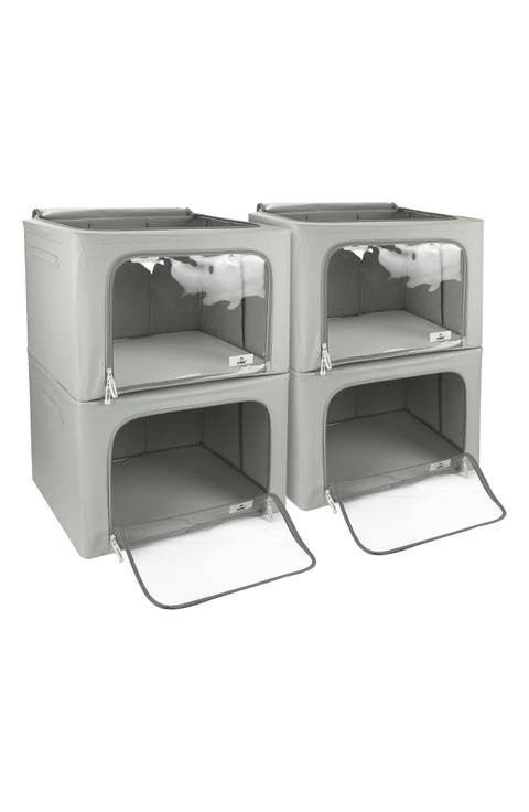 4-Pack Foldable Storage Boxes