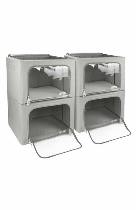 SORBUS 4-Pack Foldable Storage Boxes