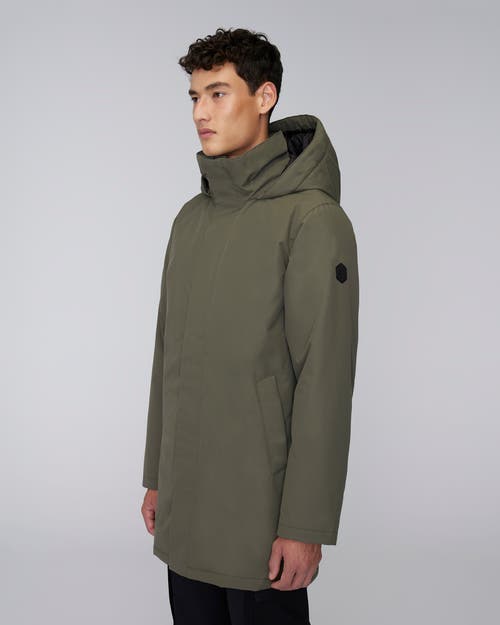 Quartz Co. Labrador | Hooded Down Winter Jacket In Olive