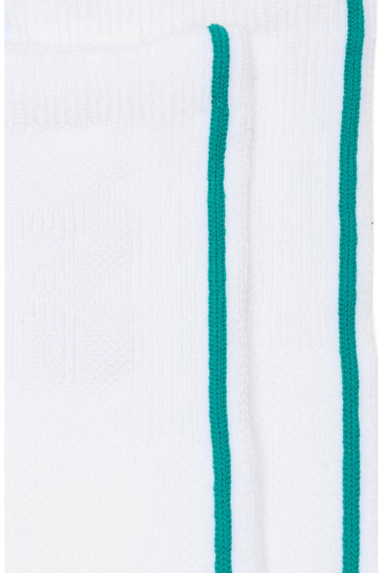 Court Crew Socks, Alternate, color, WHITE/ NEEM