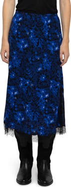 Zadig & Voltaire Jarvis Lace Trim Maxi Skirt