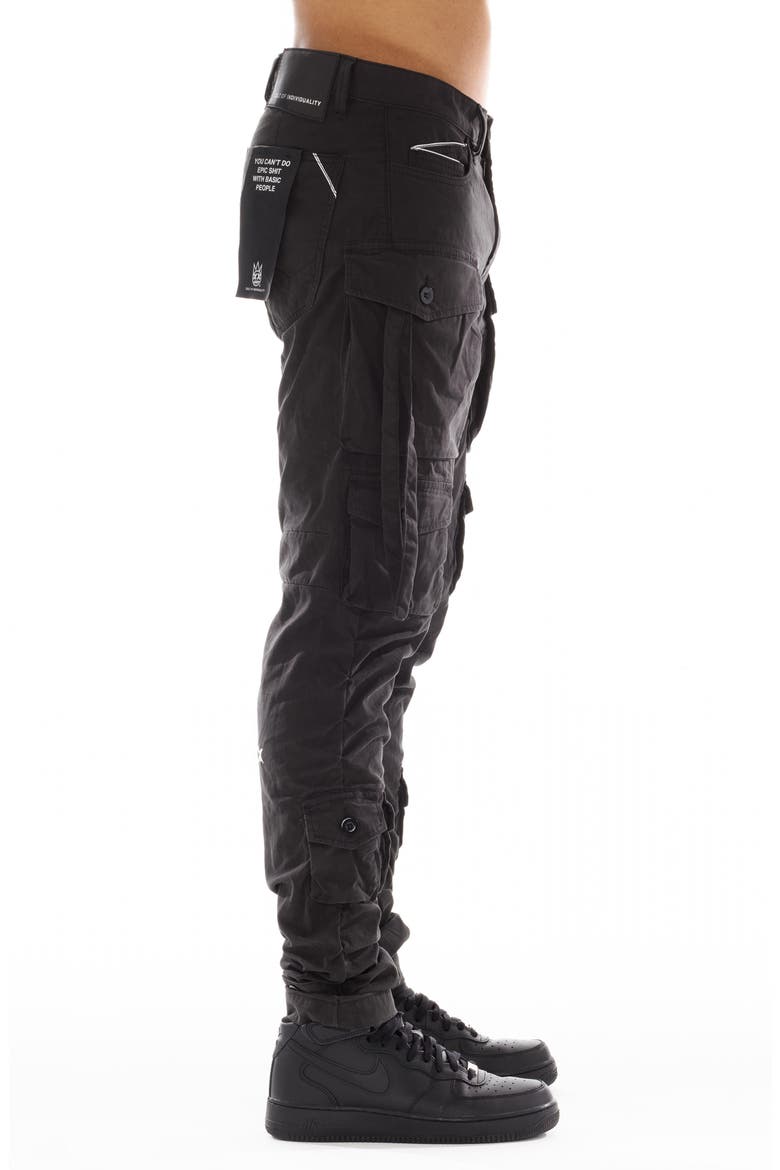 Rocker Slim Straight Leg Cargo Pants, Alternate, color, VINTAGE BLACK