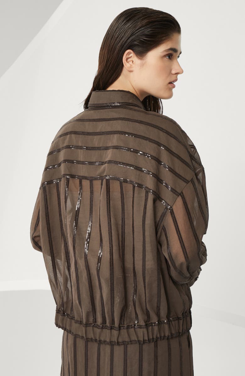 Brunello Cucinelli Dazzling Embroidery outerwear, Alternate, color, 