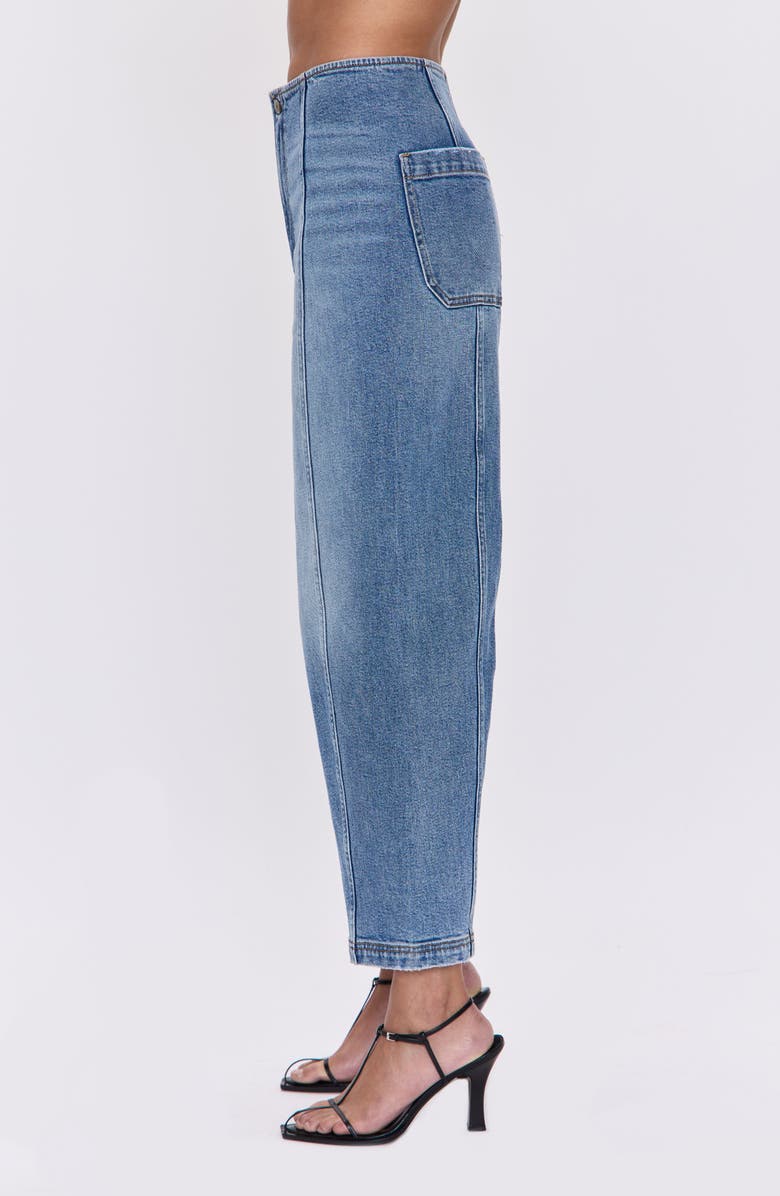 Blair Bandless High Waist Crop Barrel Jeans