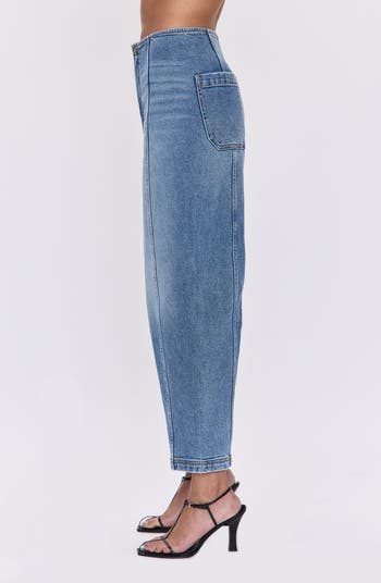 Blair Bandless High Waist Crop Barrel Jeans