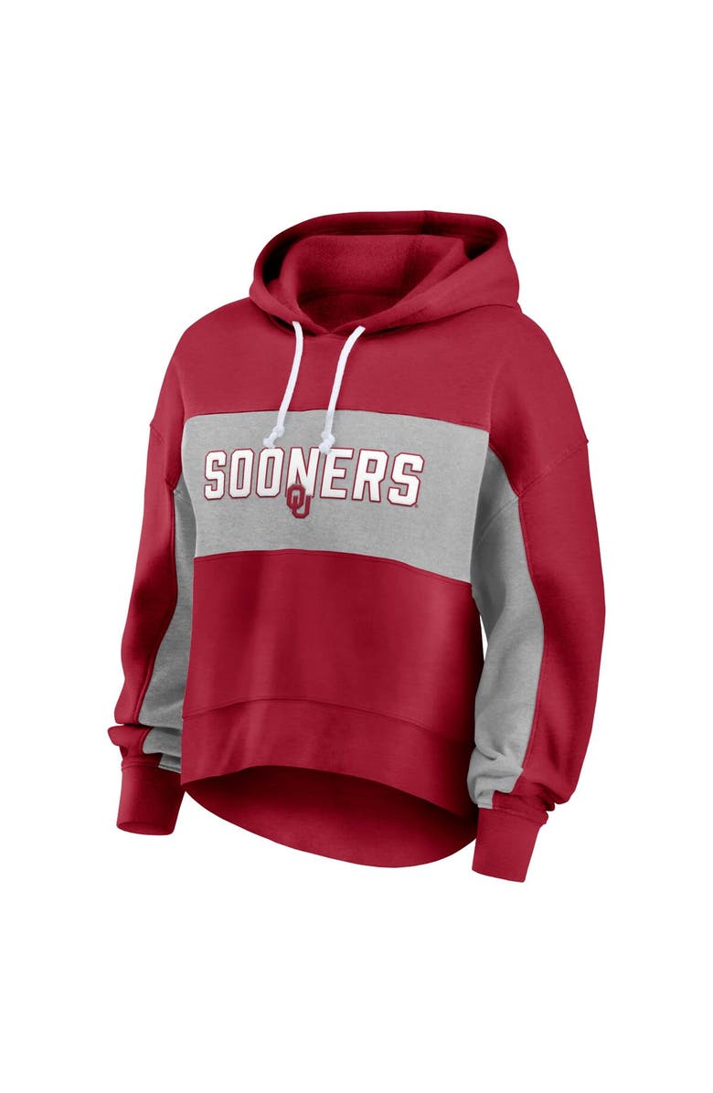 FANATICS Women's Fanatics Crimson Oklahoma Sooners Filled Stat Sheet Pullover Hoodie, Alternate, color, Crimson