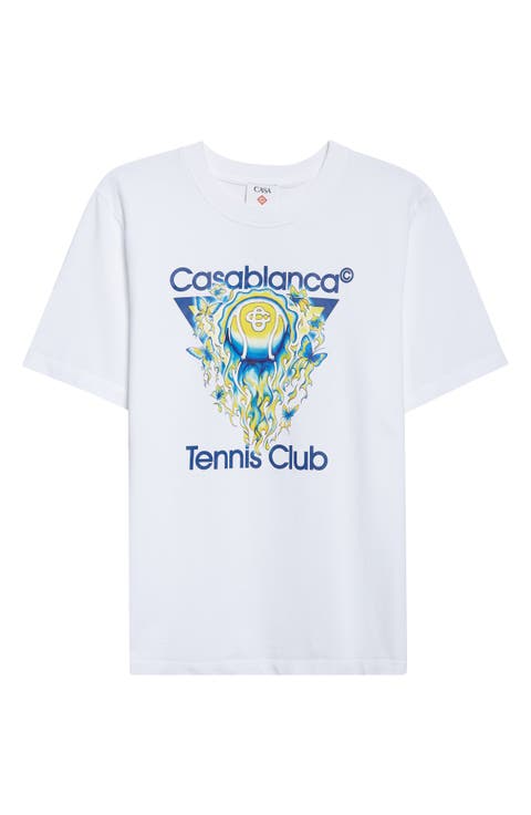 Classic Fit Tennis Club Icon Organic Cotton Graphic T-Shirt