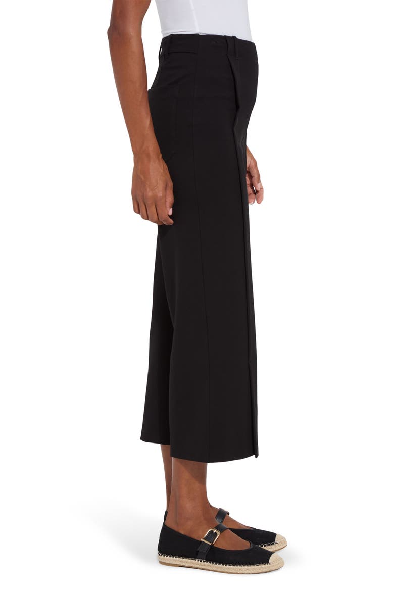Kori Pleat Crop Pants, Alternate, color, BLACK