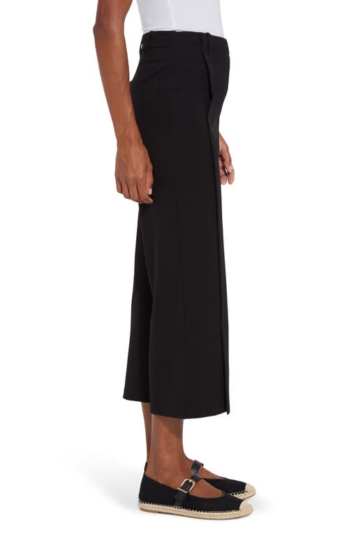 Lyssé Kori Pleat Detail Cropped Pant (24" Inseam) In Black