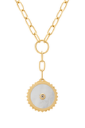 Murkani Halcyon Shield Drop Necklace