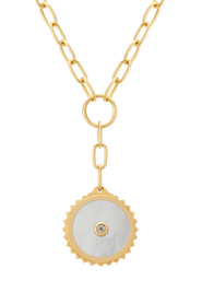 Murkani Halcyon Shield Drop Necklace